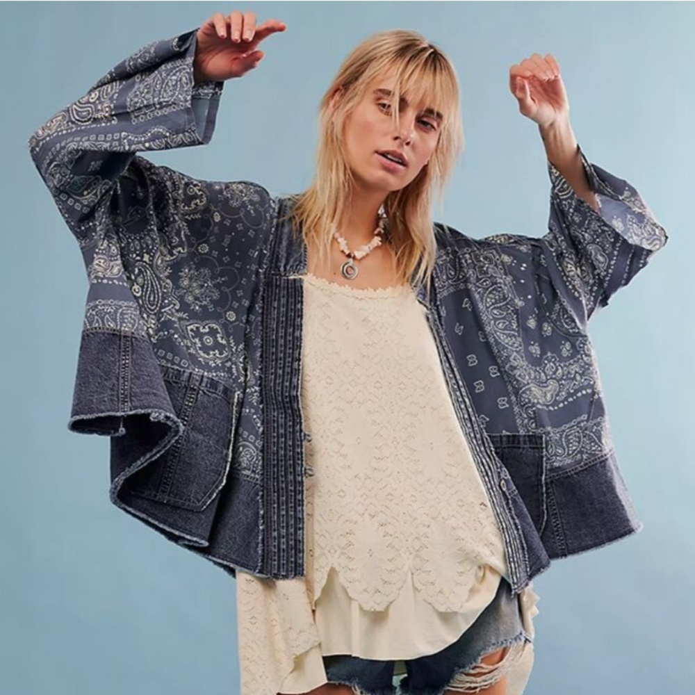 Free People Bandana Dreams Bed Jacket